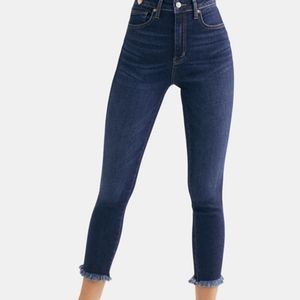 Free People High-Rise Raw Hem Jegging